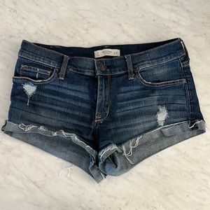 Distressed Abercrombie & Fitch Denim Shorts